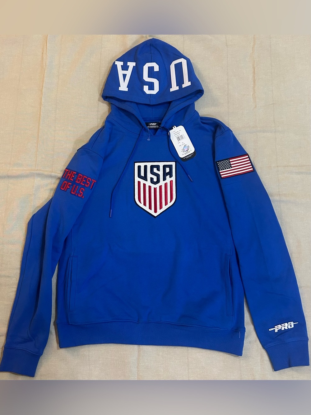 Pro Standard Men's Blue Hoodie USA Shield
